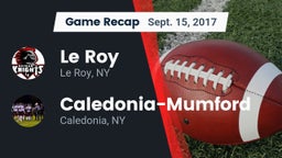 Recap: Le Roy  vs. Caledonia-Mumford 2017