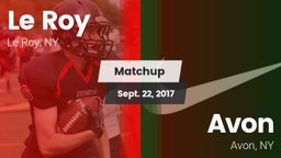 Matchup: Le Roy vs. Avon  2017