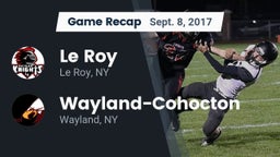 Recap: Le Roy  vs. Wayland-Cohocton  2017