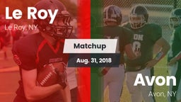 Matchup: Le Roy vs. Avon  2018