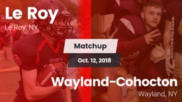 Matchup: Le Roy vs. Wayland-Cohocton  2018