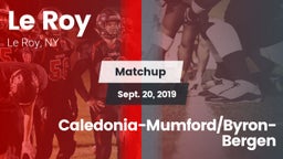 Matchup: Le Roy vs. Caledonia-Mumford/Byron-Bergen 2019