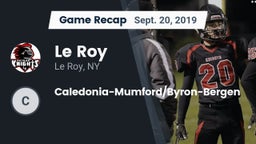 Recap: Le Roy  vs. Caledonia-Mumford/Byron-Bergen 2019