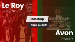 Matchup: Le Roy vs. Avon  2019