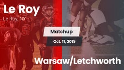 Matchup: Le Roy vs. Warsaw/Letchworth 2019