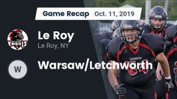 Recap: Le Roy  vs. Warsaw/Letchworth 2019