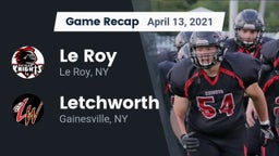 Recap: Le Roy  vs. Letchworth  2021