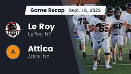 Recap: Le Roy  vs. Attica  2022