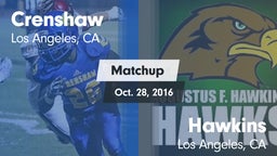Matchup: Crenshaw vs. Hawkins  2016