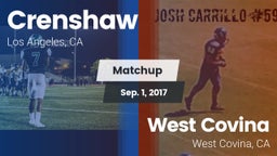 Matchup: Crenshaw vs. West Covina  2017