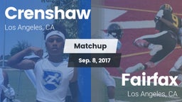 Matchup: Crenshaw vs. Fairfax 2017