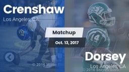 Matchup: Crenshaw vs. Dorsey  2017