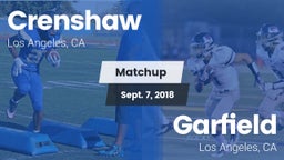 Matchup: Crenshaw vs. Garfield  2018