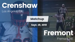 Matchup: Crenshaw vs. Fremont  2018