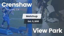 Matchup: Crenshaw vs. View Park 2018