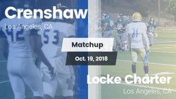 Matchup: Crenshaw vs. Locke Charter  2018