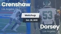 Matchup: Crenshaw vs. Dorsey  2018