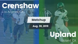 Matchup: Crenshaw vs. Upland  2019