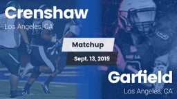 Matchup: Crenshaw vs. Garfield  2019