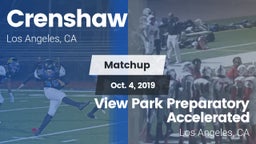 Matchup: Crenshaw vs. View Park Preparatory Accelerated  2019