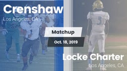 Matchup: Crenshaw vs. Locke Charter  2019