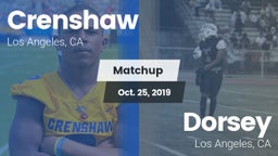 Matchup: Crenshaw vs. Dorsey  2019