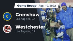 Recap: Crenshaw  vs. Westchester  2022
