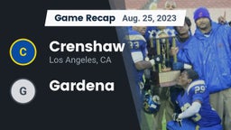 Recap: Crenshaw  vs. Gardena  2023