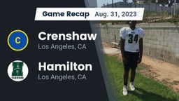 Recap: Crenshaw  vs. Hamilton  2023