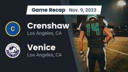 Recap: Crenshaw  vs. Venice  2023
