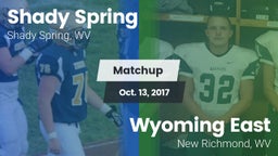 Matchup: Shady Spring vs. Wyoming East  2017