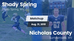 Matchup: Shady Spring vs. Nicholas County  2018