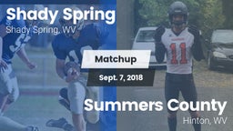 Matchup: Shady Spring vs. Summers County  2018