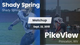 Matchup: Shady Spring vs. PikeView  2018