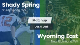 Matchup: Shady Spring vs. Wyoming East  2018