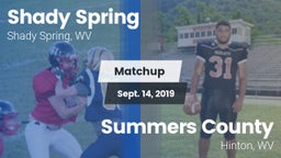 Matchup: Shady Spring vs. Summers County  2019