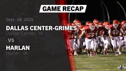 Recap: Dallas Center-Grimes  vs. Harlan  2015