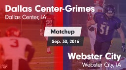 Matchup: Dallas Center-Grimes vs. Webster City  2016