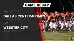 Recap: Dallas Center-Grimes  vs. Webster City  2016