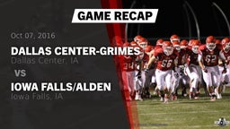 Recap: Dallas Center-Grimes  vs. Iowa Falls/Alden  2016