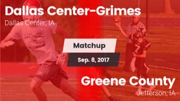 Matchup: Dallas Center-Grimes vs. Greene County  2017