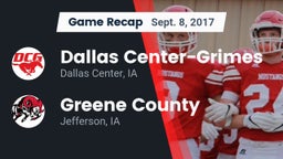 Recap: Dallas Center-Grimes  vs. Greene County  2017