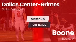 Matchup: Dallas Center-Grimes vs. Boone  2017