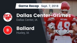Recap: Dallas Center-Grimes  vs. Ballard  2018