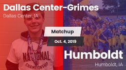 Matchup: Dallas Center-Grimes vs. Humboldt  2019