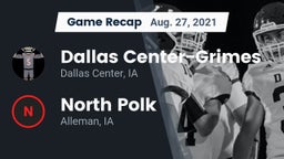 Recap: Dallas Center-Grimes  vs. North Polk  2021