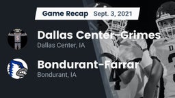 Recap: Dallas Center-Grimes  vs. Bondurant-Farrar  2021