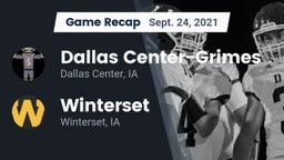 Recap: Dallas Center-Grimes  vs. Winterset  2021