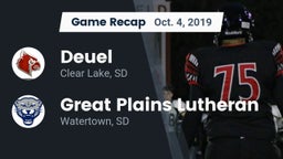 Recap: Deuel  vs. Great Plains Lutheran  2019
