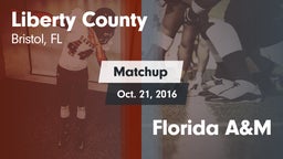 Matchup: Liberty County vs. Florida A&M  2016